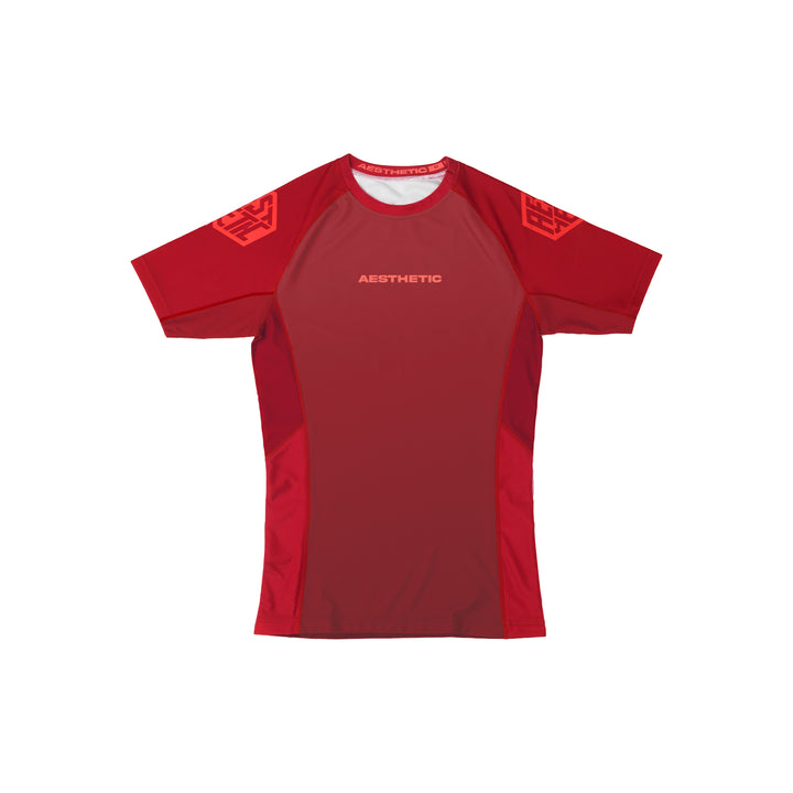 Crimson Short Sleeve Rashguard