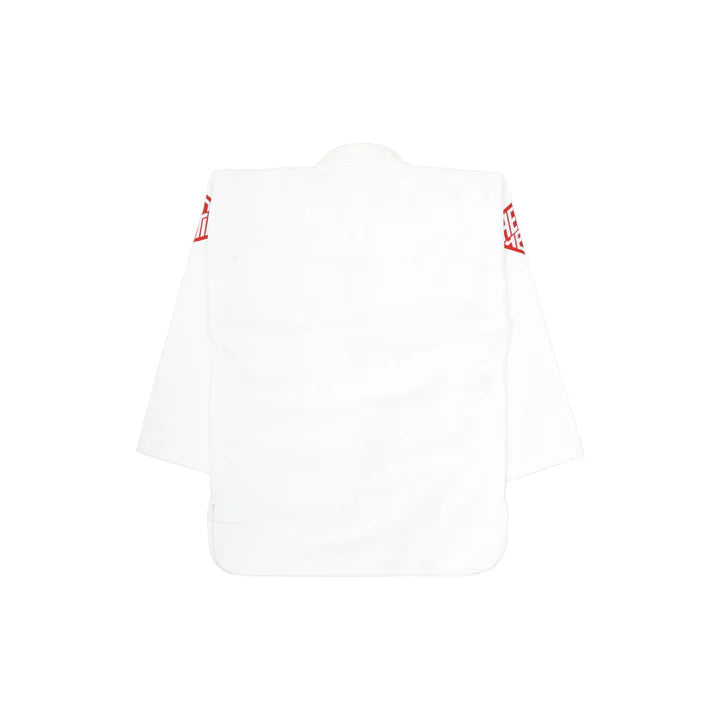 The Alpha + Kimono (White/Vermillion)