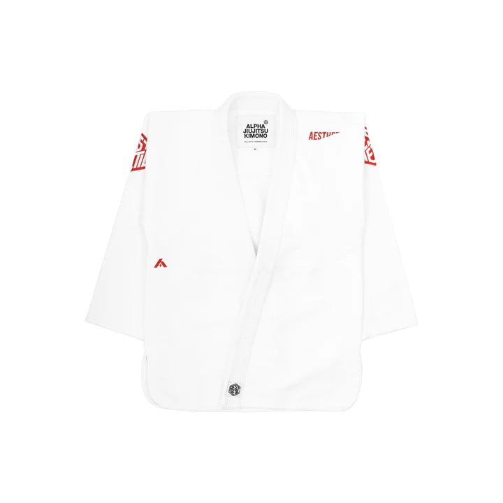 The Alpha + Kimono (White/Vermillion)