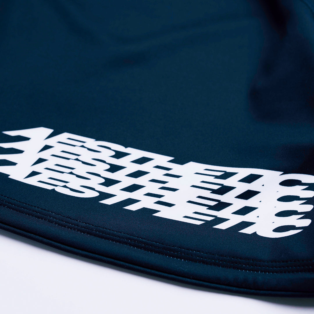 AESTHETIC Axis Combat Shorts - Black - print details - Aesthetic Australia
