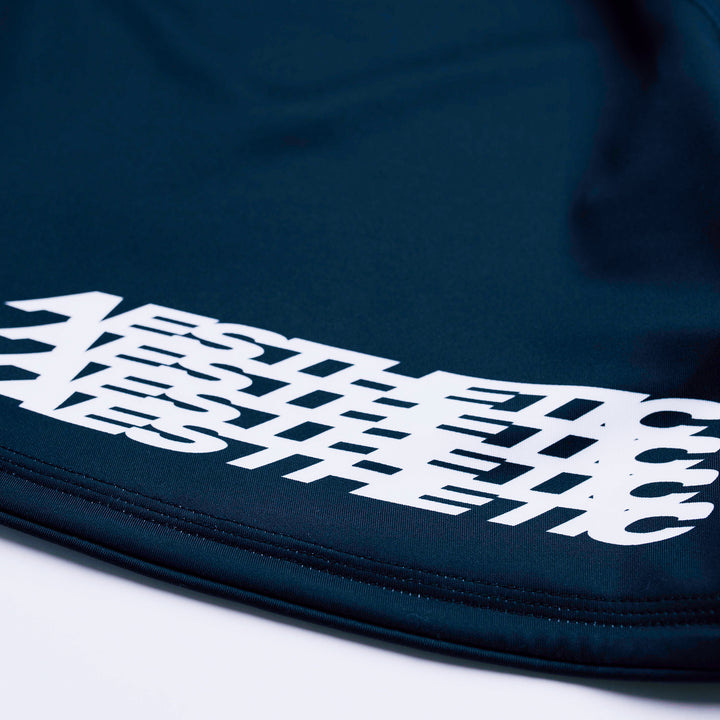 AESTHETIC Axis Combat Shorts - Black - print details - Aesthetic Australia