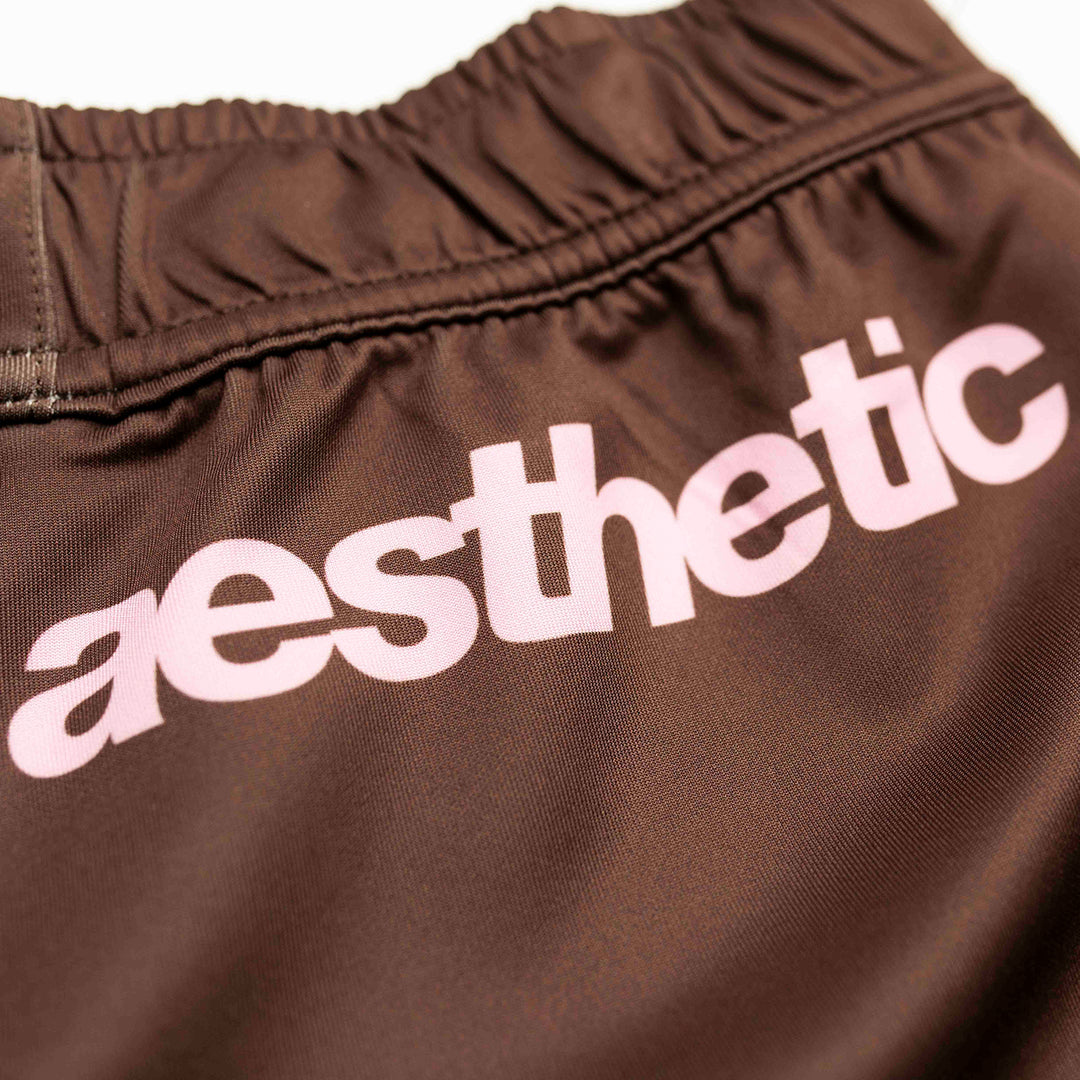 AESTHETIC Axis Combat Shorts - Brown - top view - Aesthetic Australia