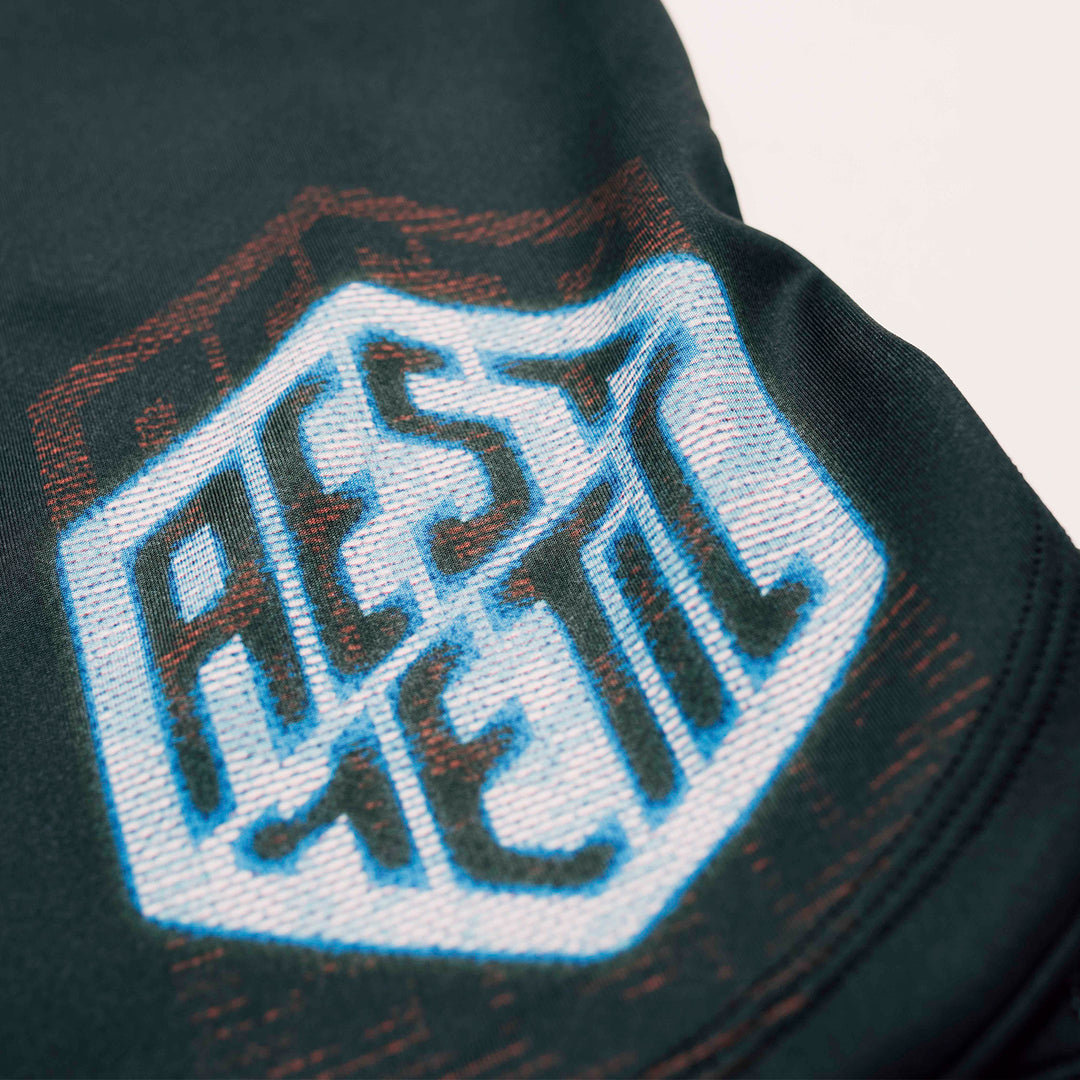AESTHETIC Axis Combat Shorts - Synth - logo details - Aesthetic Australia