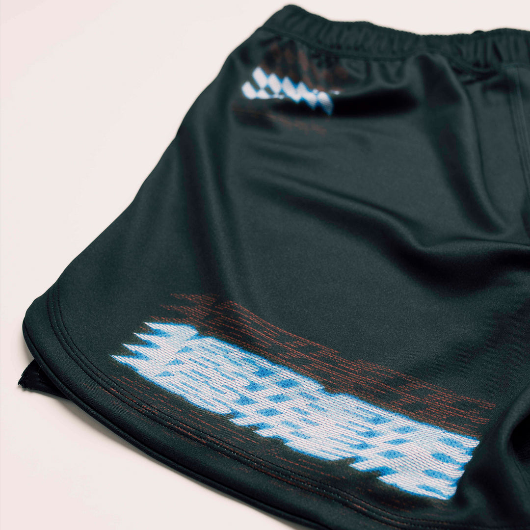 AESTHETIC Axis Combat Shorts - Synth - side details - Aesthetic Australia