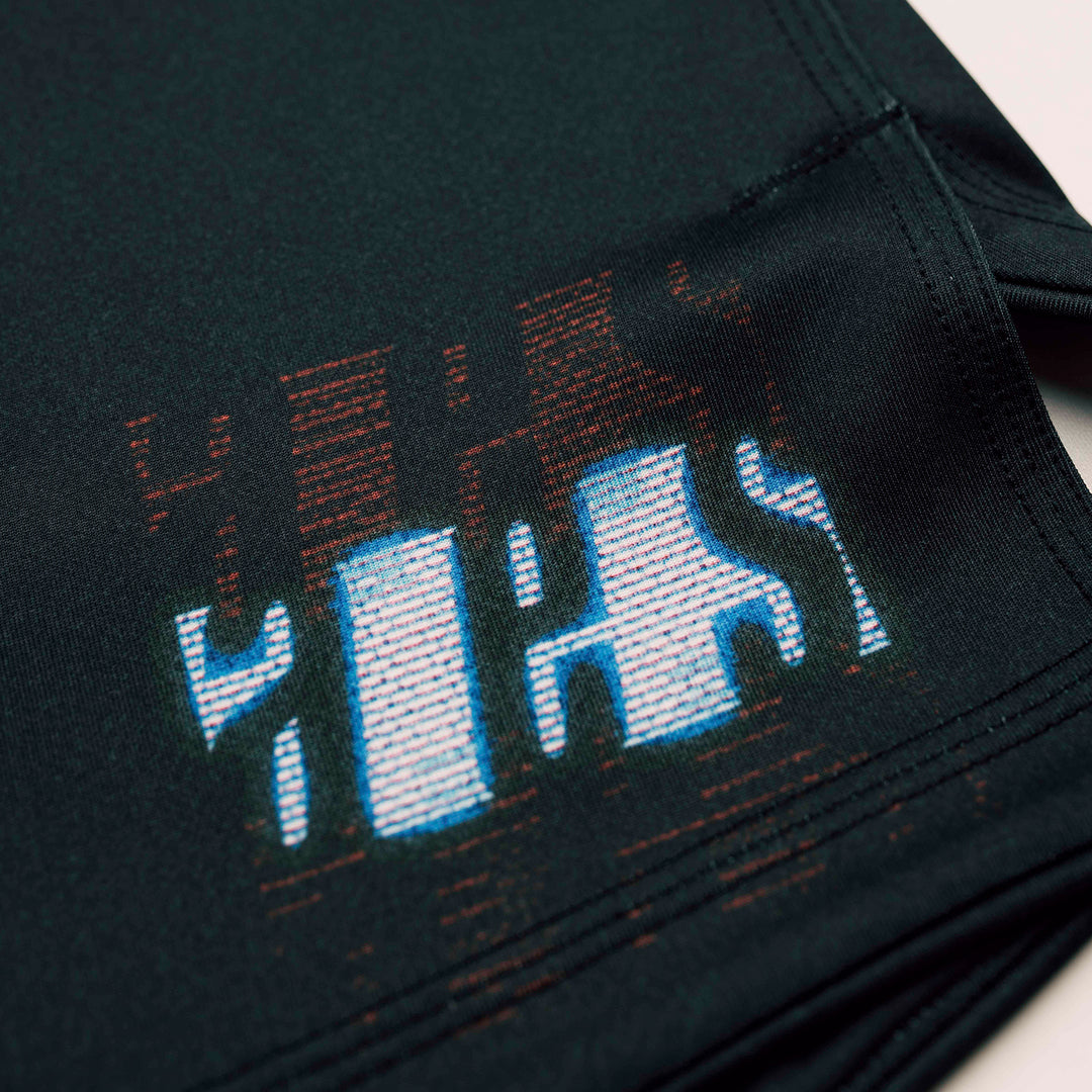 AESTHETIC Axis Combat Shorts - Synth - close up details - Aesthetic Australia