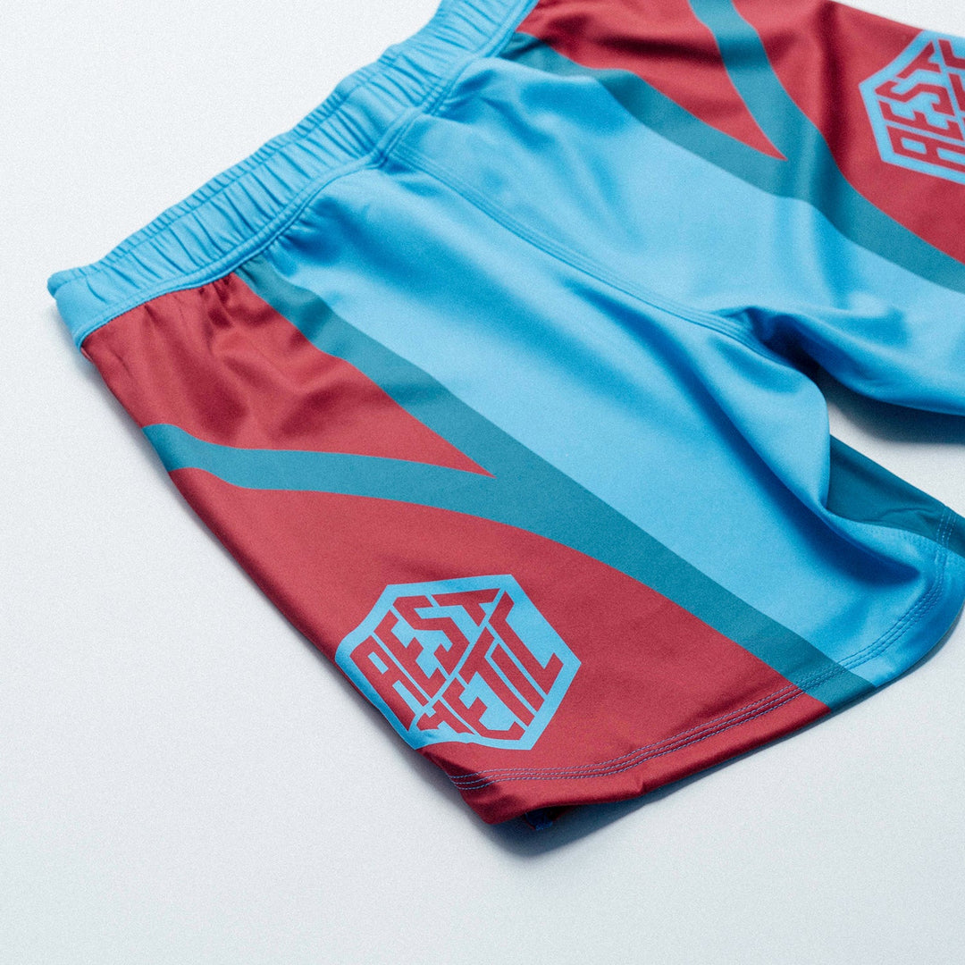 Youth Cross Combat Shorts (Maroon)