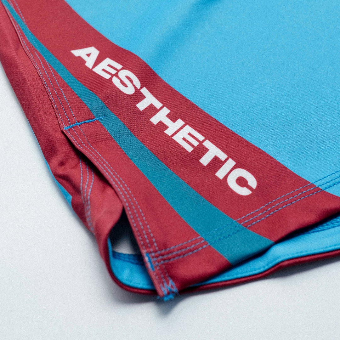 Youth Cross Combat Shorts (Maroon)