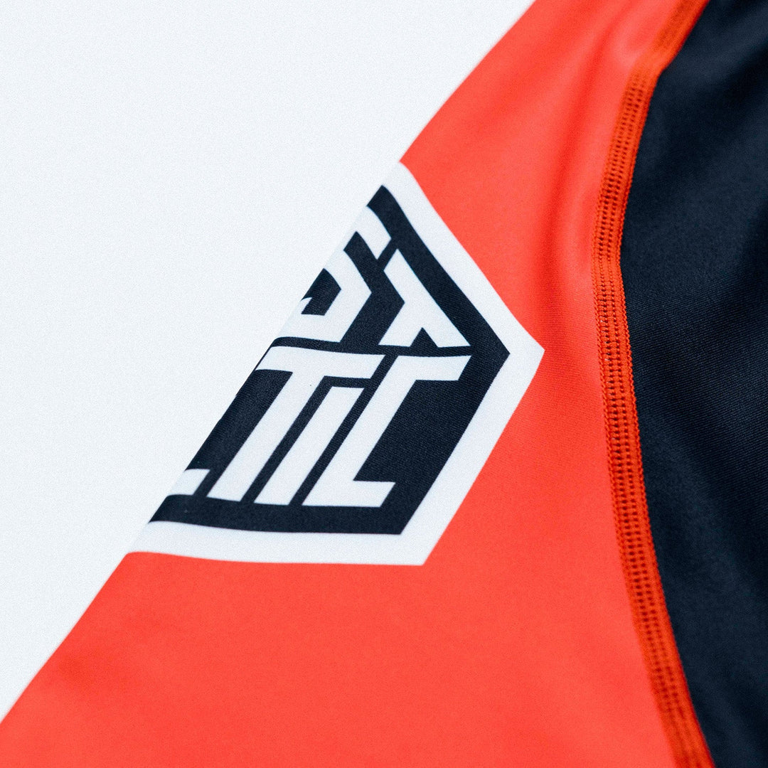 Youth 'Moto' Short Sleeve Rashguard (Red)