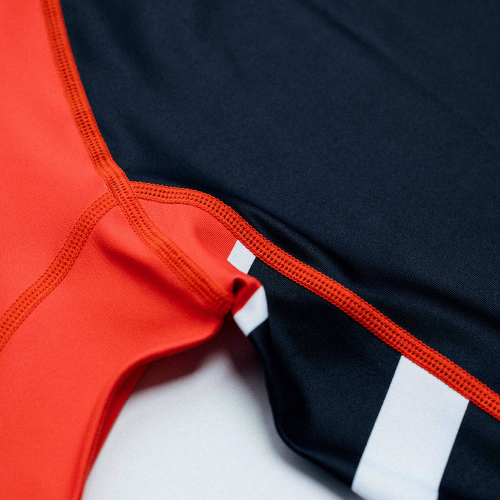 Youth 'Moto' Short Sleeve Rashguard (Red)