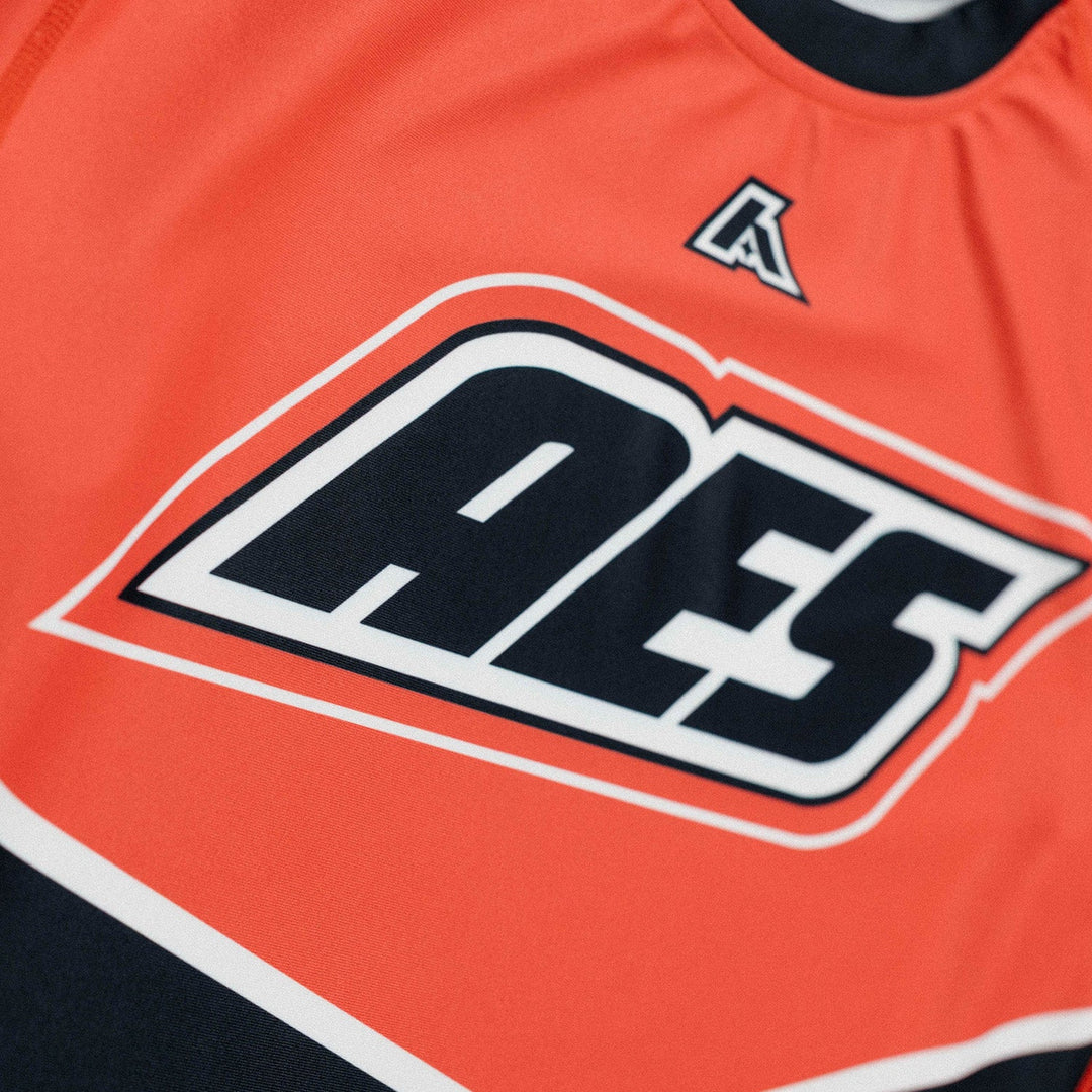 Youth 'Moto' Long Sleeve Rashguard (Red)