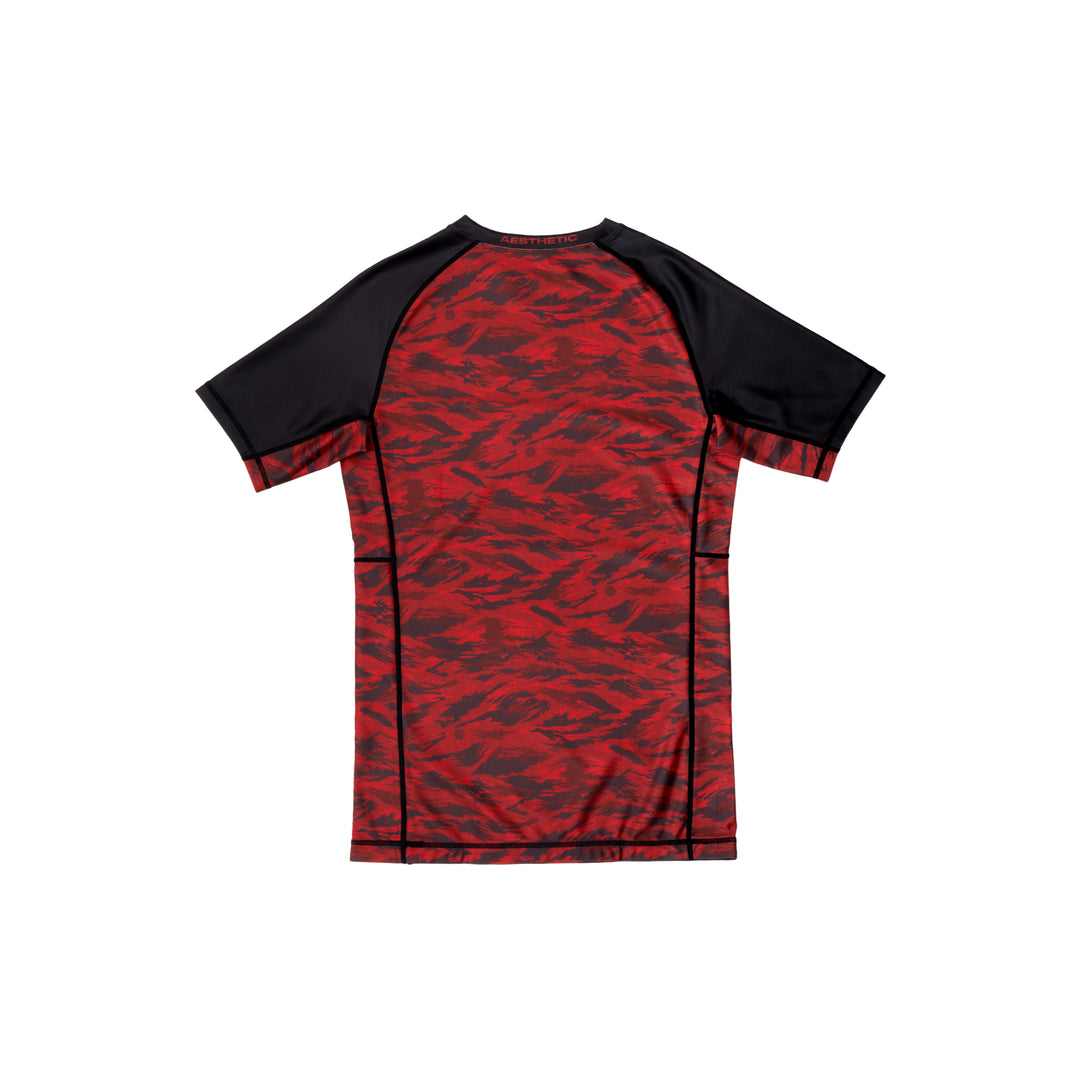 Scarlet Camo Short Sleeve Rashguard