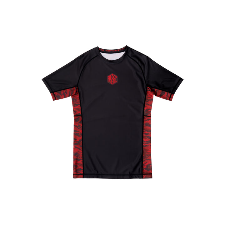 Scarlet Camo Short Sleeve Rashguard