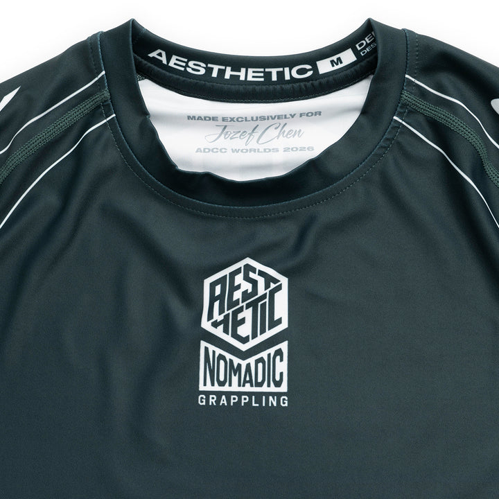 'Petrol Blue' ADCC 2026 Jozef Chen Short Sleeve Rashguard