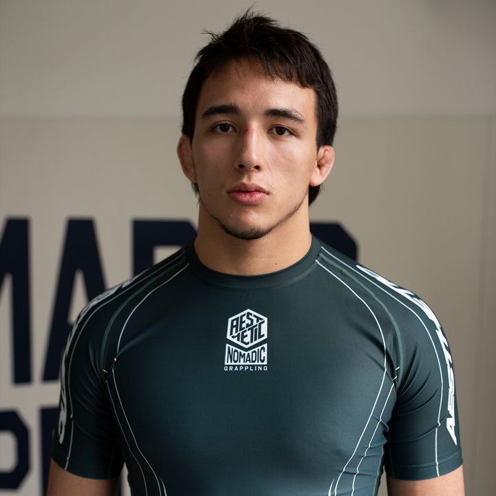'Petrol Blue' ADCC 2026 Jozef Chen Short Sleeve Rashguard