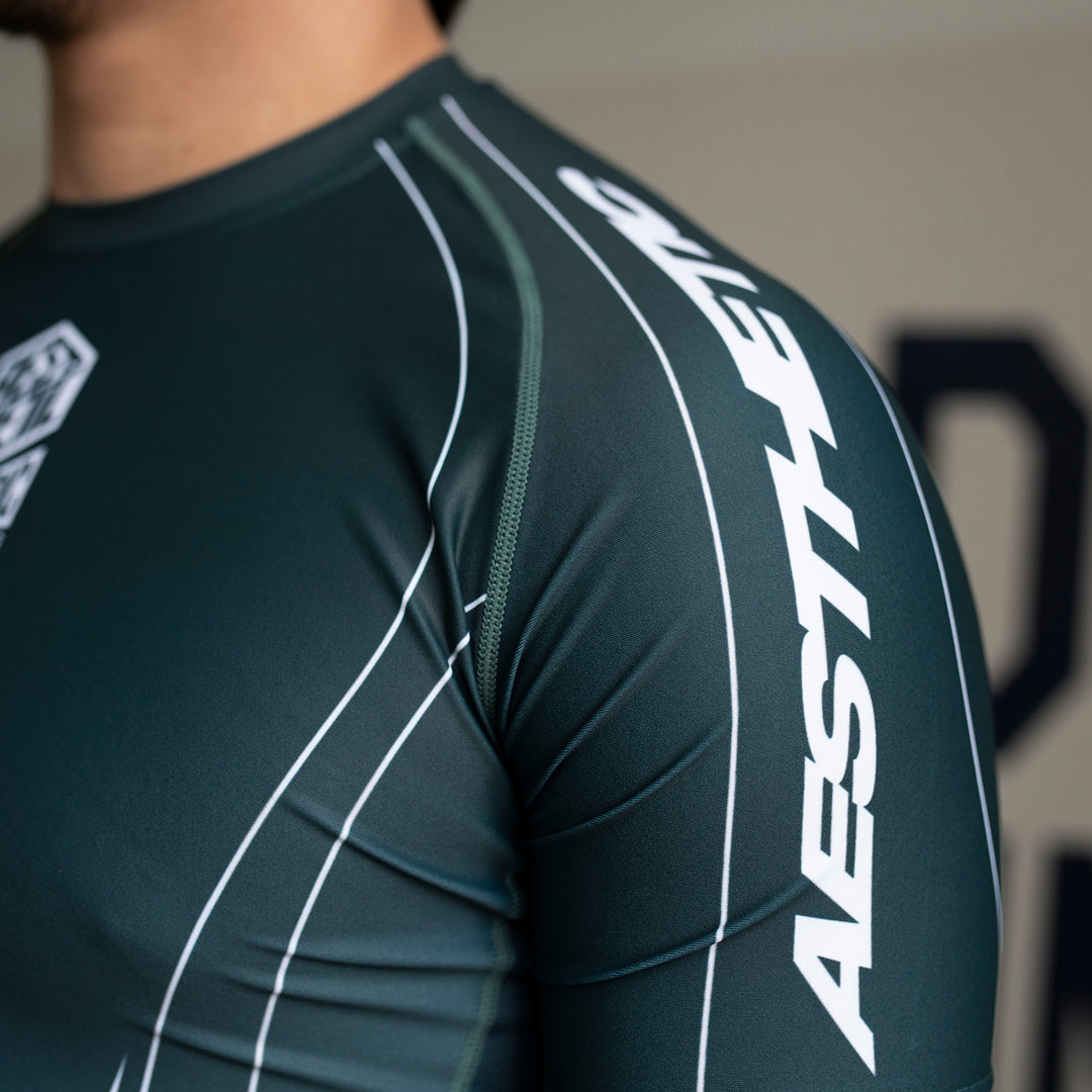 'Petrol Blue' ADCC 2026 Jozef Chen Short Sleeve Rashguard