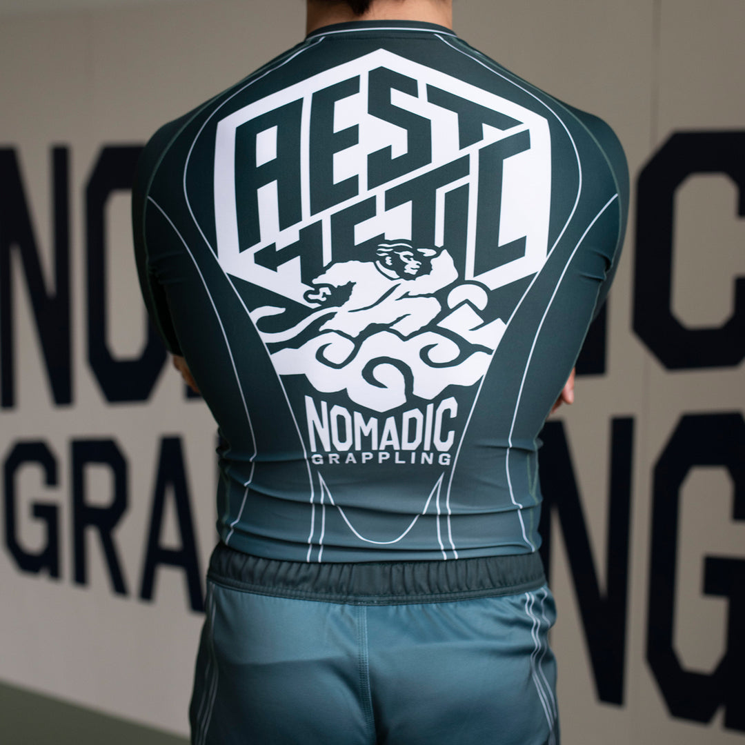 'Petrol Blue' ADCC 2026 Jozef Chen Short Sleeve Rashguard