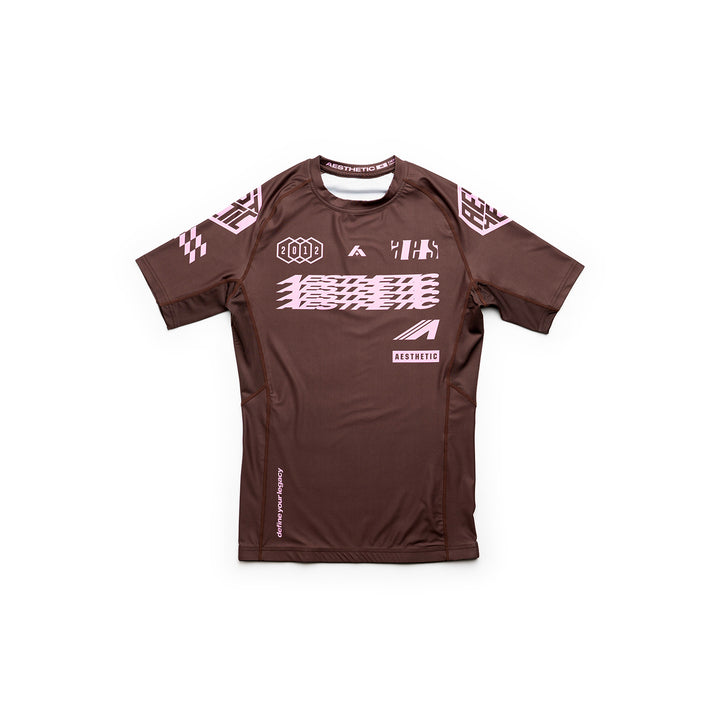 Axis Short Sleeve Rashguard (Chestnut Brown)