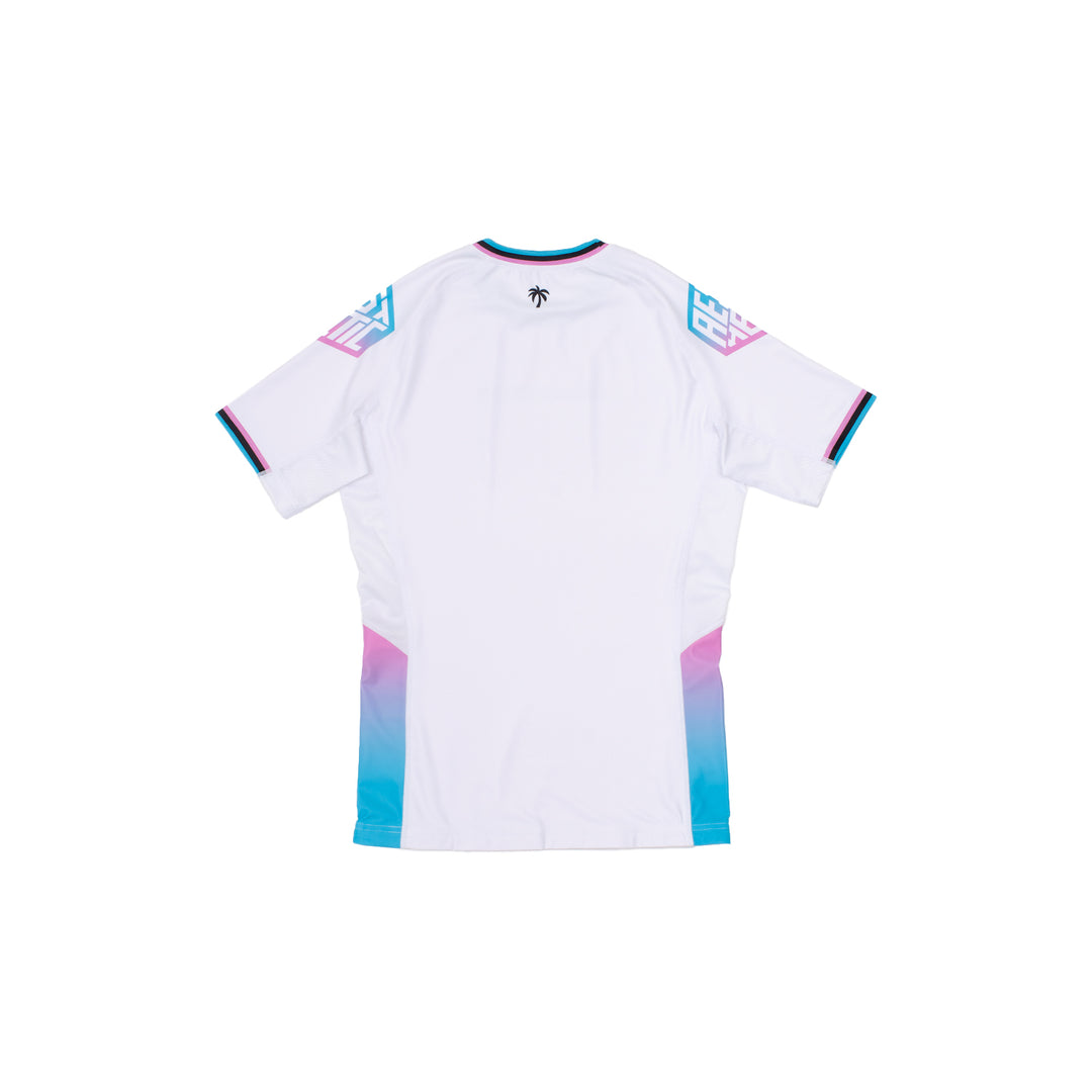 Youth 'Miami' Short Sleeve Rashguard (White)