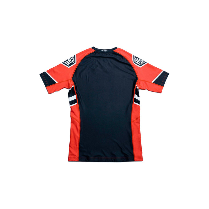Youth 'Moto' Short Sleeve Rashguard (Red)