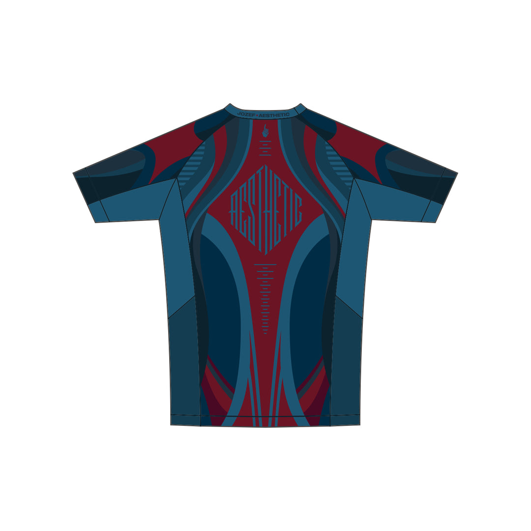 Pre-Order: 'Prussian Blue' Jozef Chen Short Sleeve Rashguard