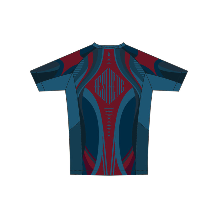Pre-Order: 'Prussian Blue' Jozef Chen Short Sleeve Rashguard