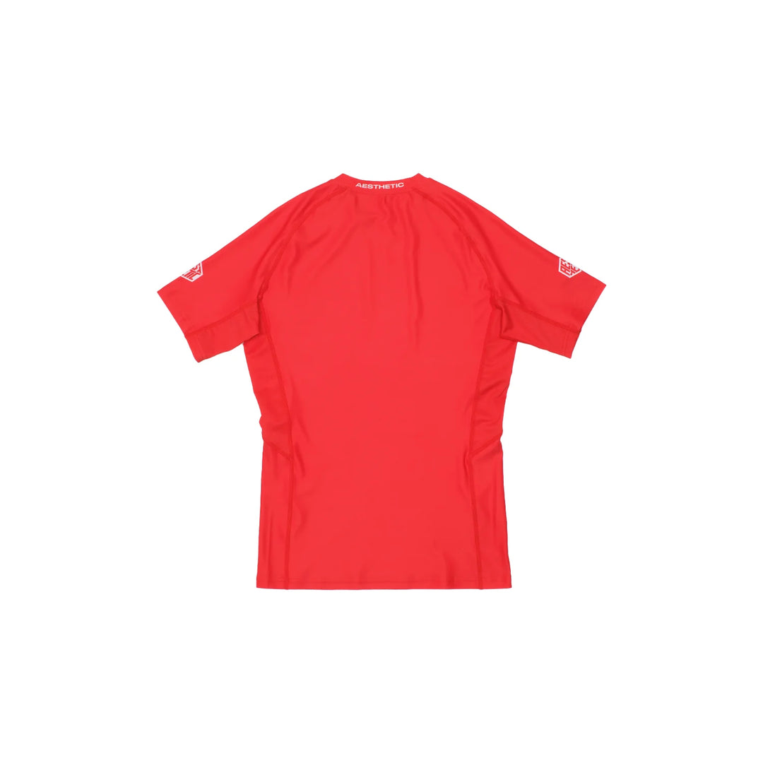 Uniform Short Sleeve Rashguard (Red)