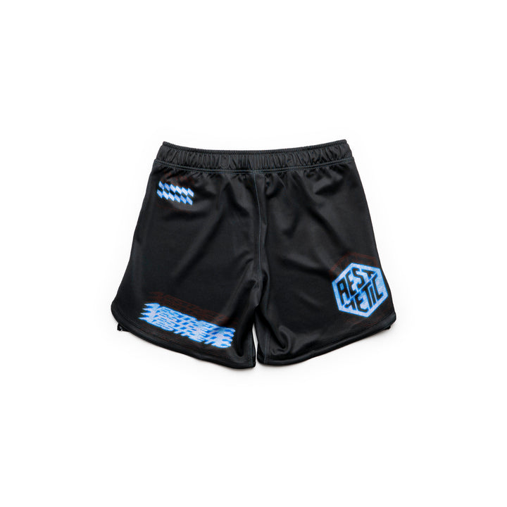 AESTHETIC Axis Combat Shorts - Synth - back details - Aesthetic Australia