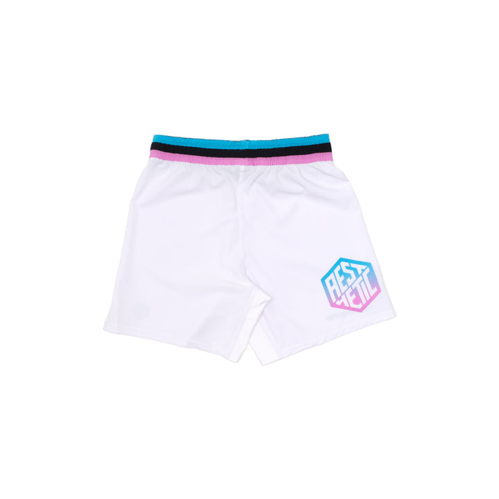 Youth 'Miami' Grappling Shorts (White)